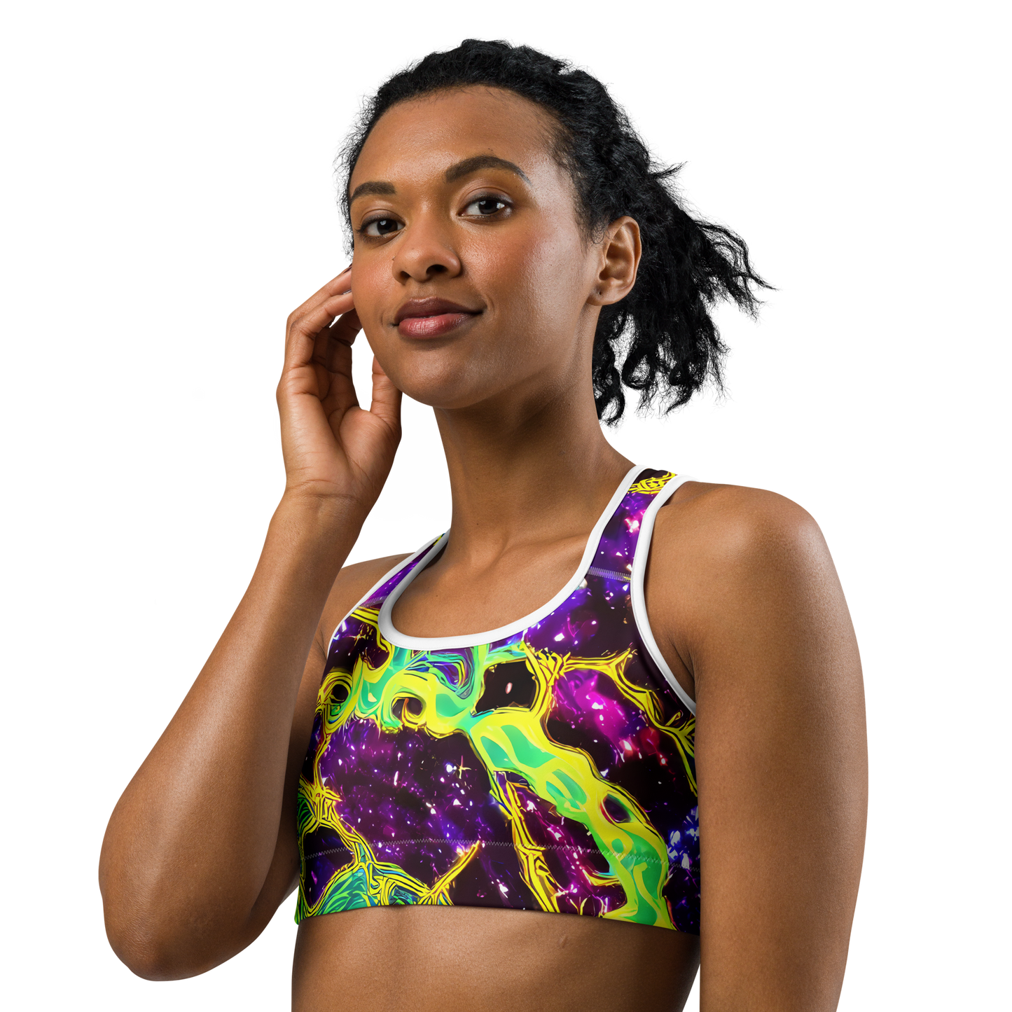 Sports Bra - Galactic Web