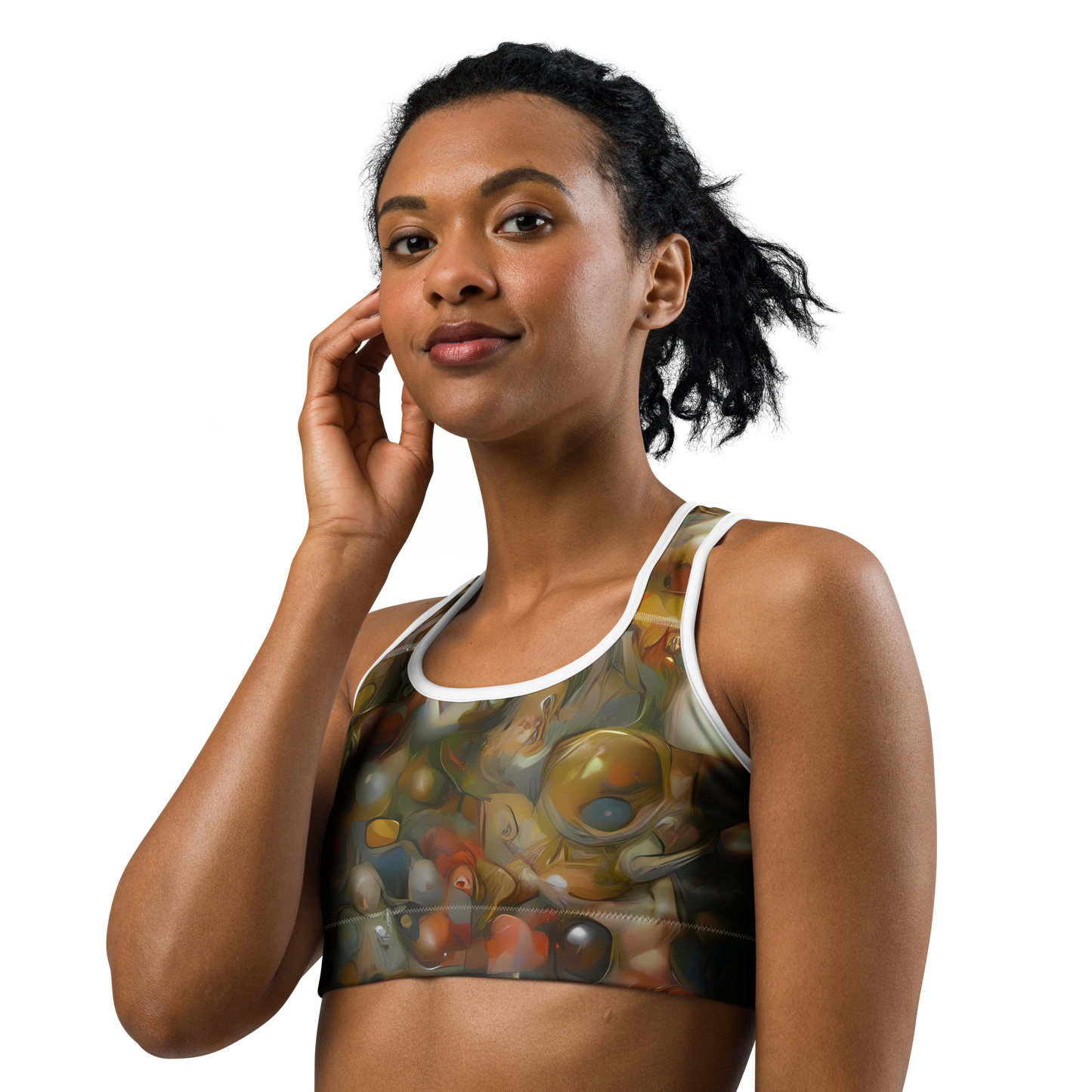 Sports Bra - Cryptic Canvas