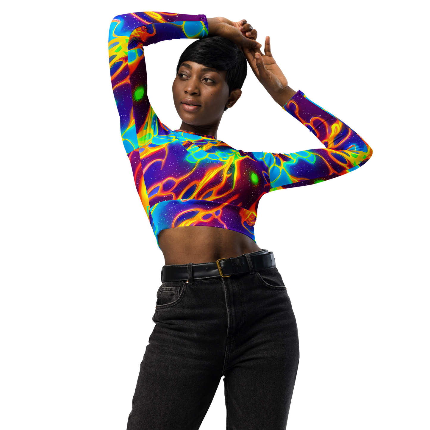 Long Sleeve Crop Top - Endara Eclipse