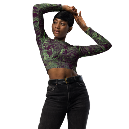 Long Sleeve Crop Top - Knab Whorls