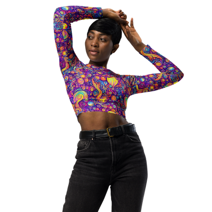 Long Sleeve Crop Top - Festival of Whimsy