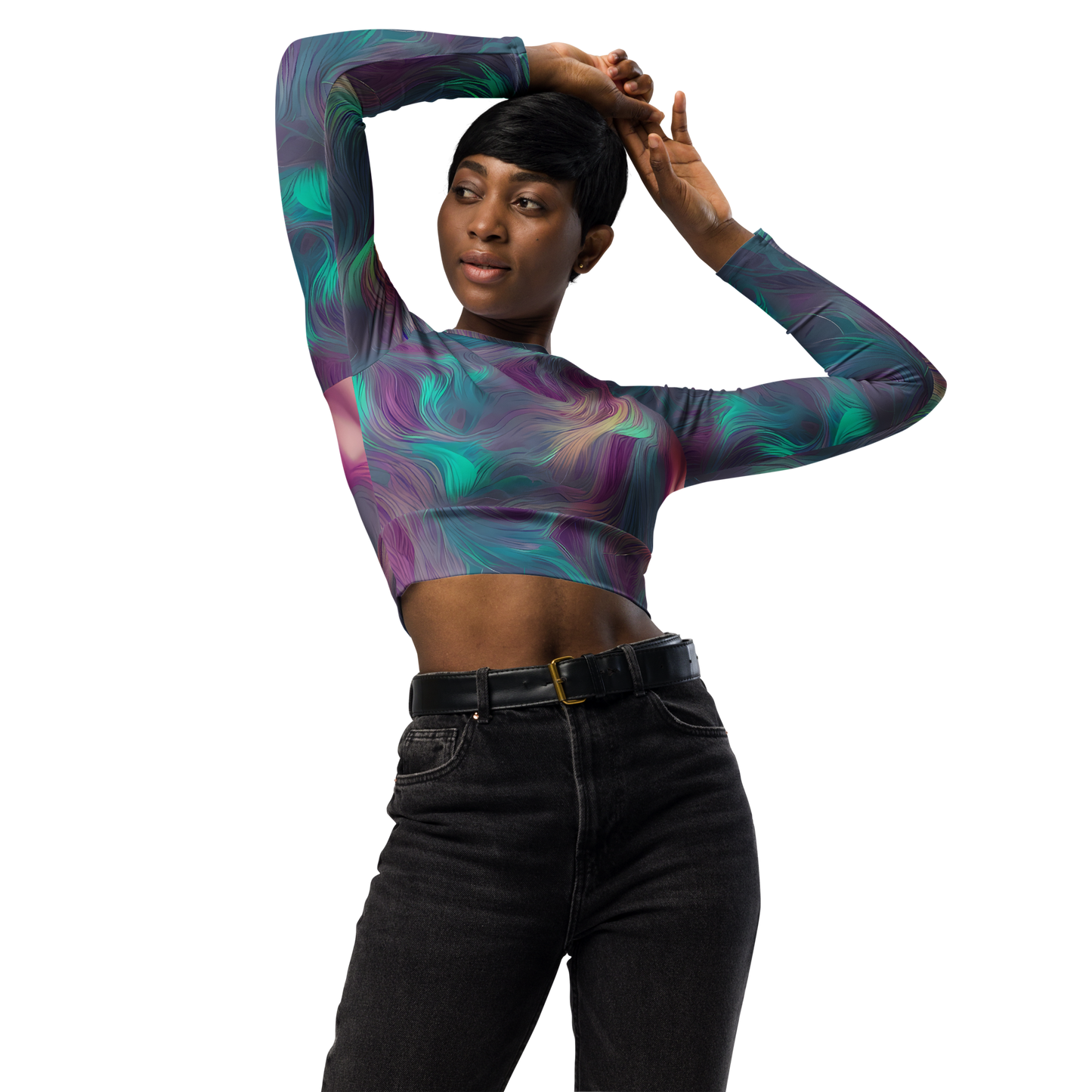 Long Sleeve Crop Top - Surreal Tresses