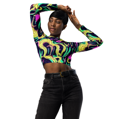 Long Sleeve Crop Top - Casson's Whirl