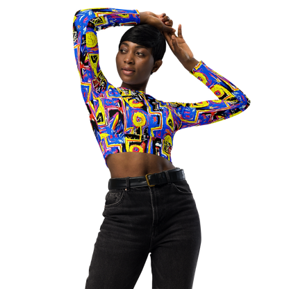 Long Sleeve Crop Top - Radiant Mayhem