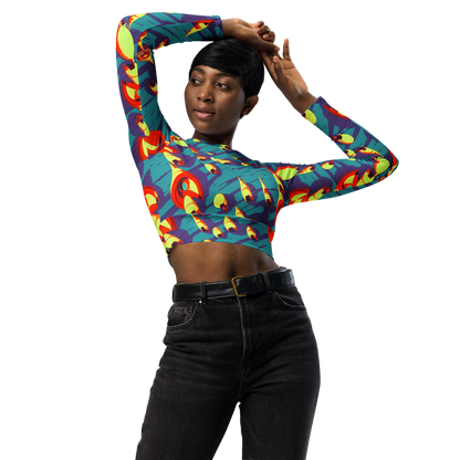 Long Sleeve Crop Top - Sailor's Mirage
