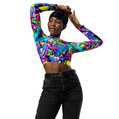 Long Sleeve Crop Top - Radiant Revelation