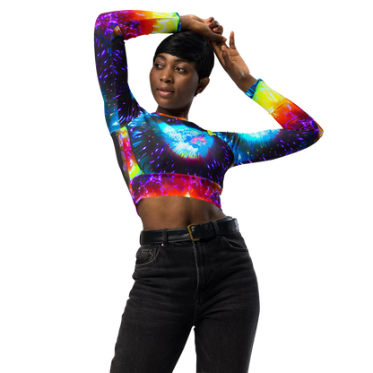 Long Sleeve Crop Top - Vriesian Vortex