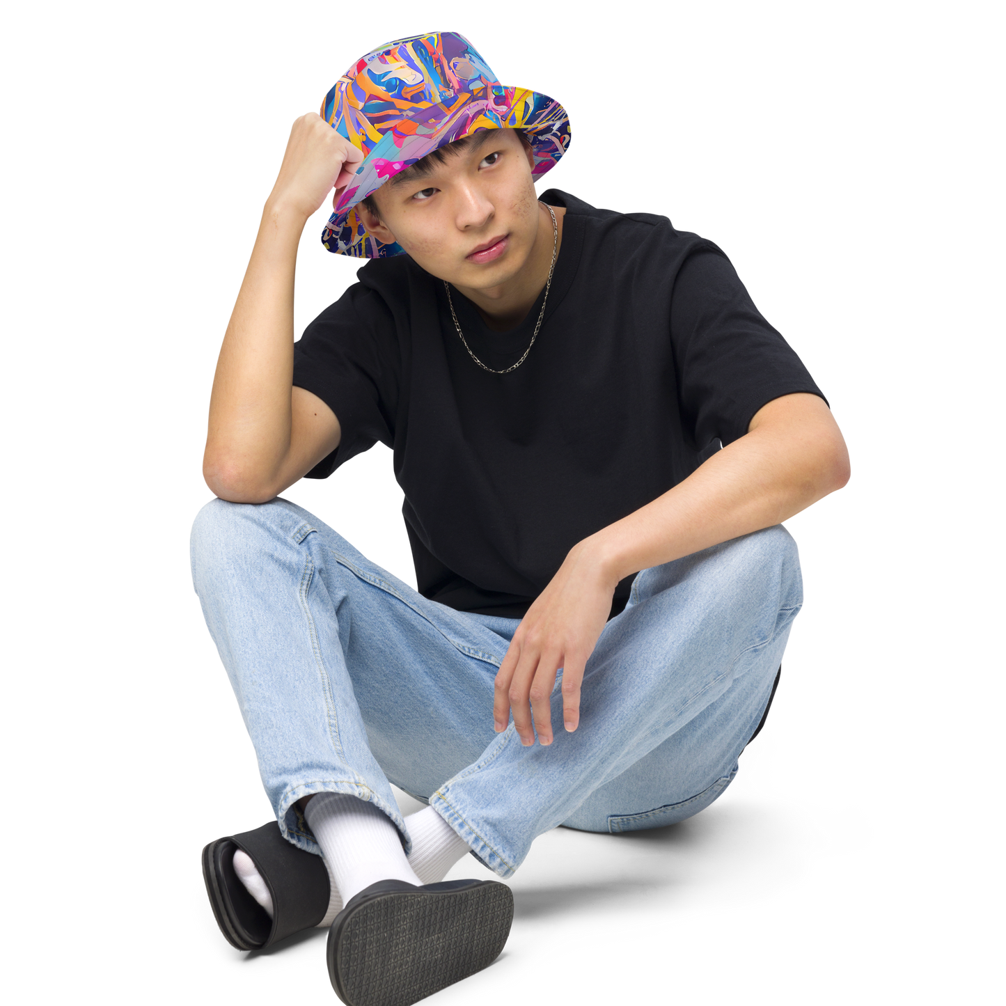 Reversible Bucket Hat - Vibrant Fusion