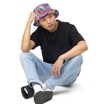 Reversible Bucket Hat - Vibrant Fusion