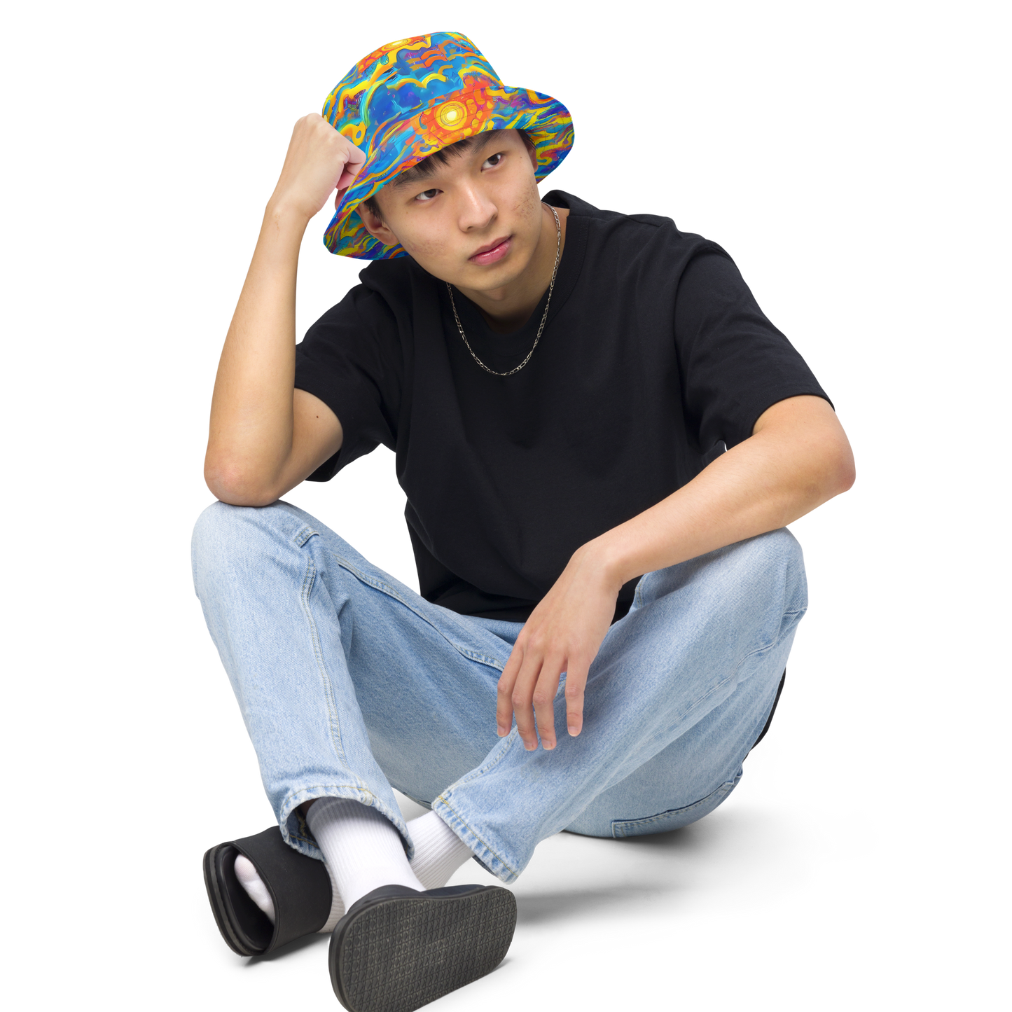 Reversible Bucket Hat - Chroma Ripple