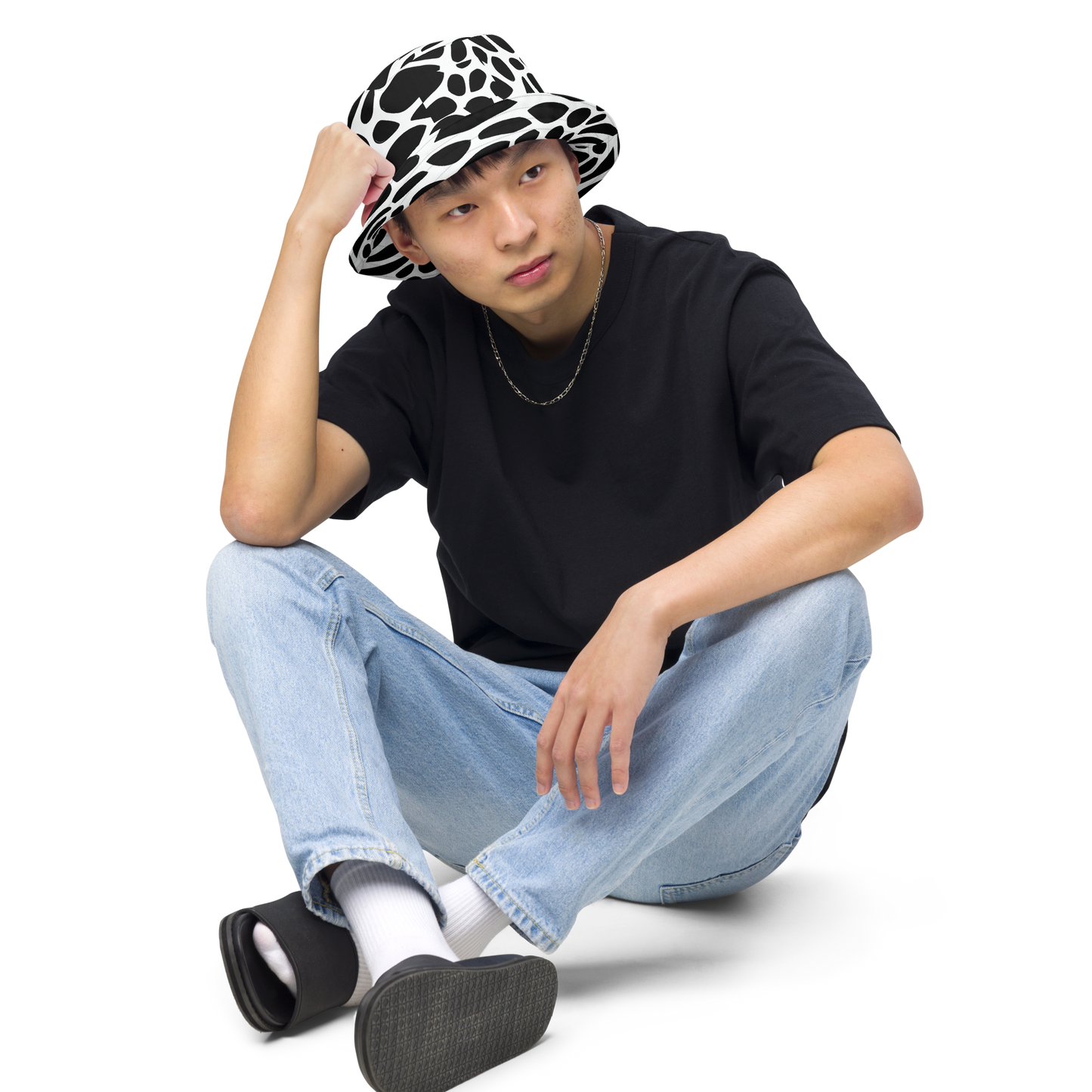 Reversible Bucket Hat - Monochrome Mystique