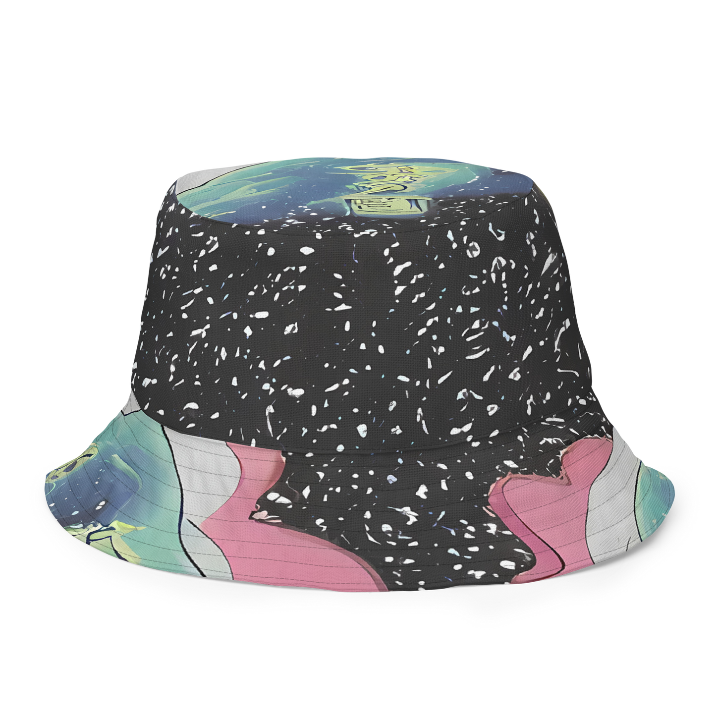 Reversible Bucket Hat - Lunar Waves