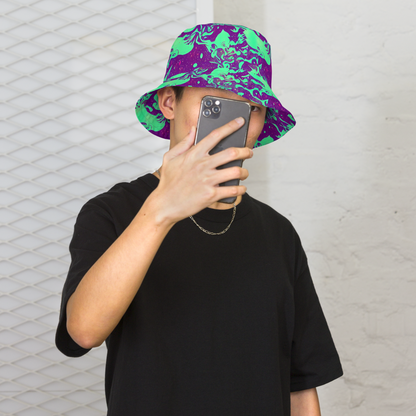 Reversible Bucket Hat - Alien Ripples