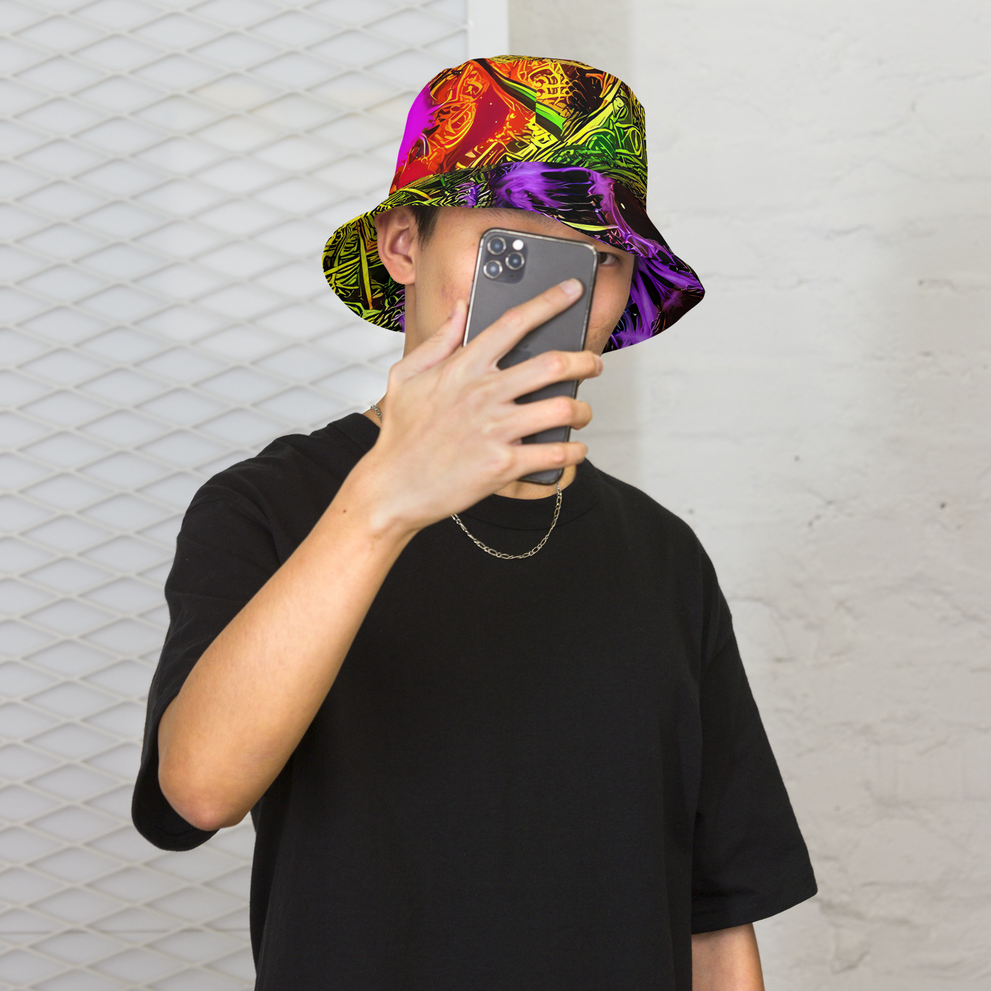 Reversible Bucket Hat - Neon Glyphworks