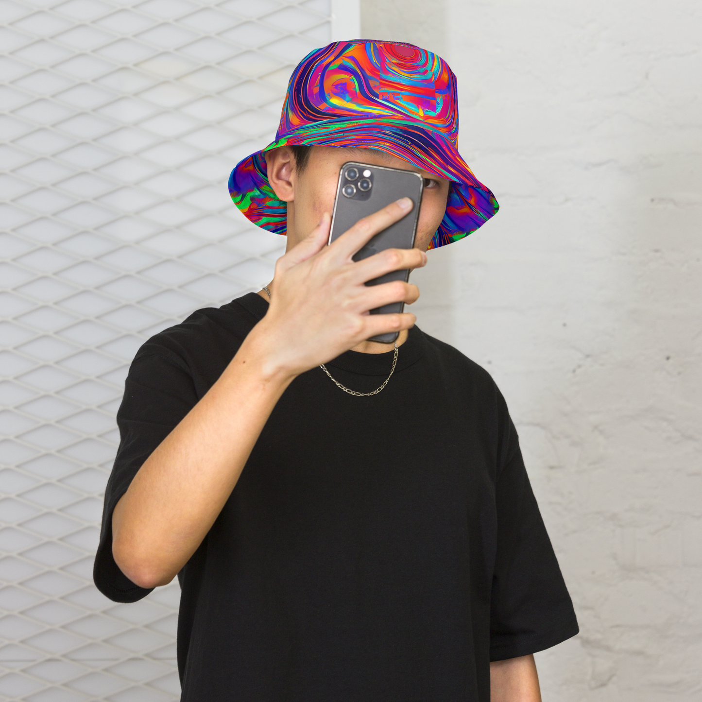 Reversible Bucket Hat - Quantum Spiral