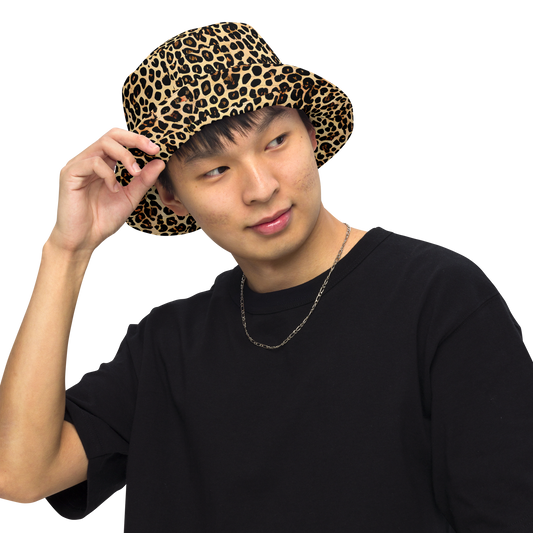 Reversible Bucket Hat - Cheetah Mosaic