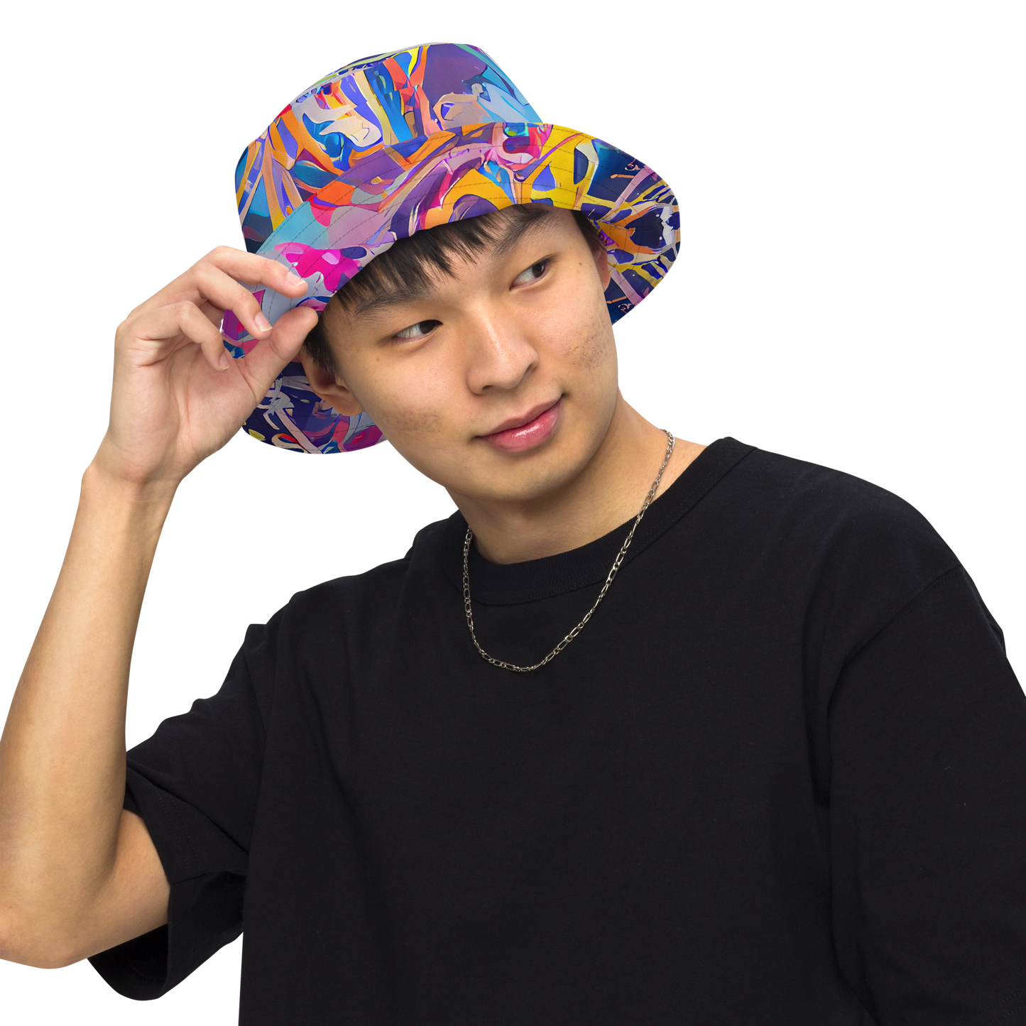 Reversible Bucket Hat - Vibrant Fusion