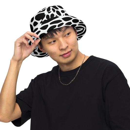 Reversible Bucket Hat - Monochrome Mystique