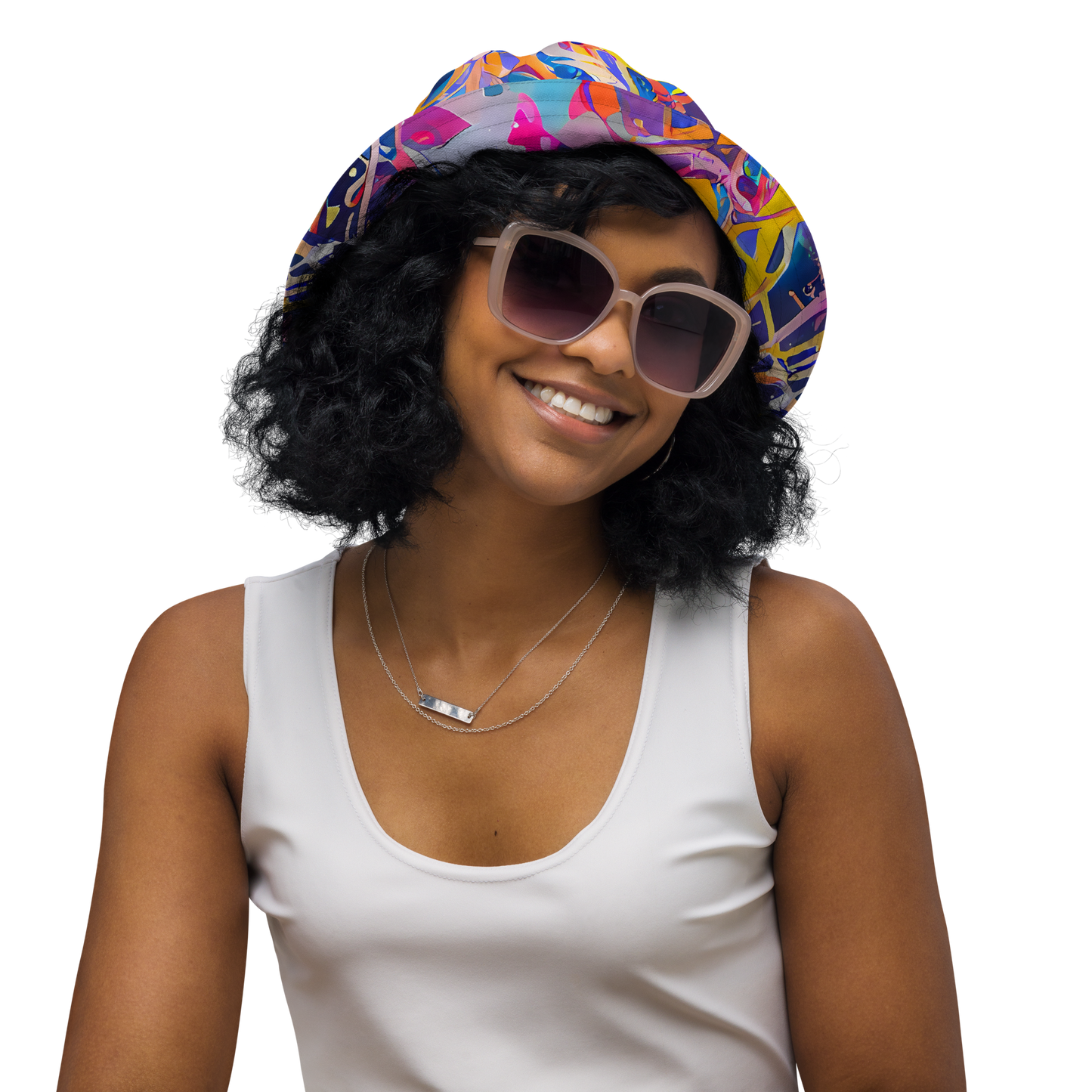 Reversible Bucket Hat - Vibrant Fusion