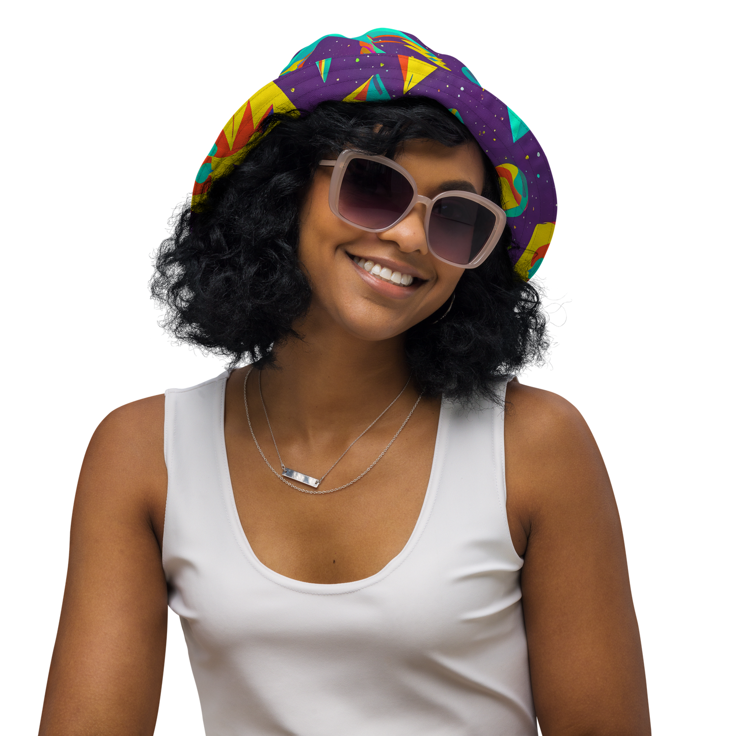 Reversible Bucket Hat - Cascading Prism