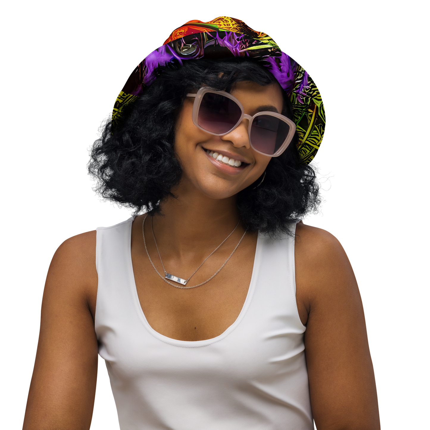 Reversible Bucket Hat - Neon Glyphworks