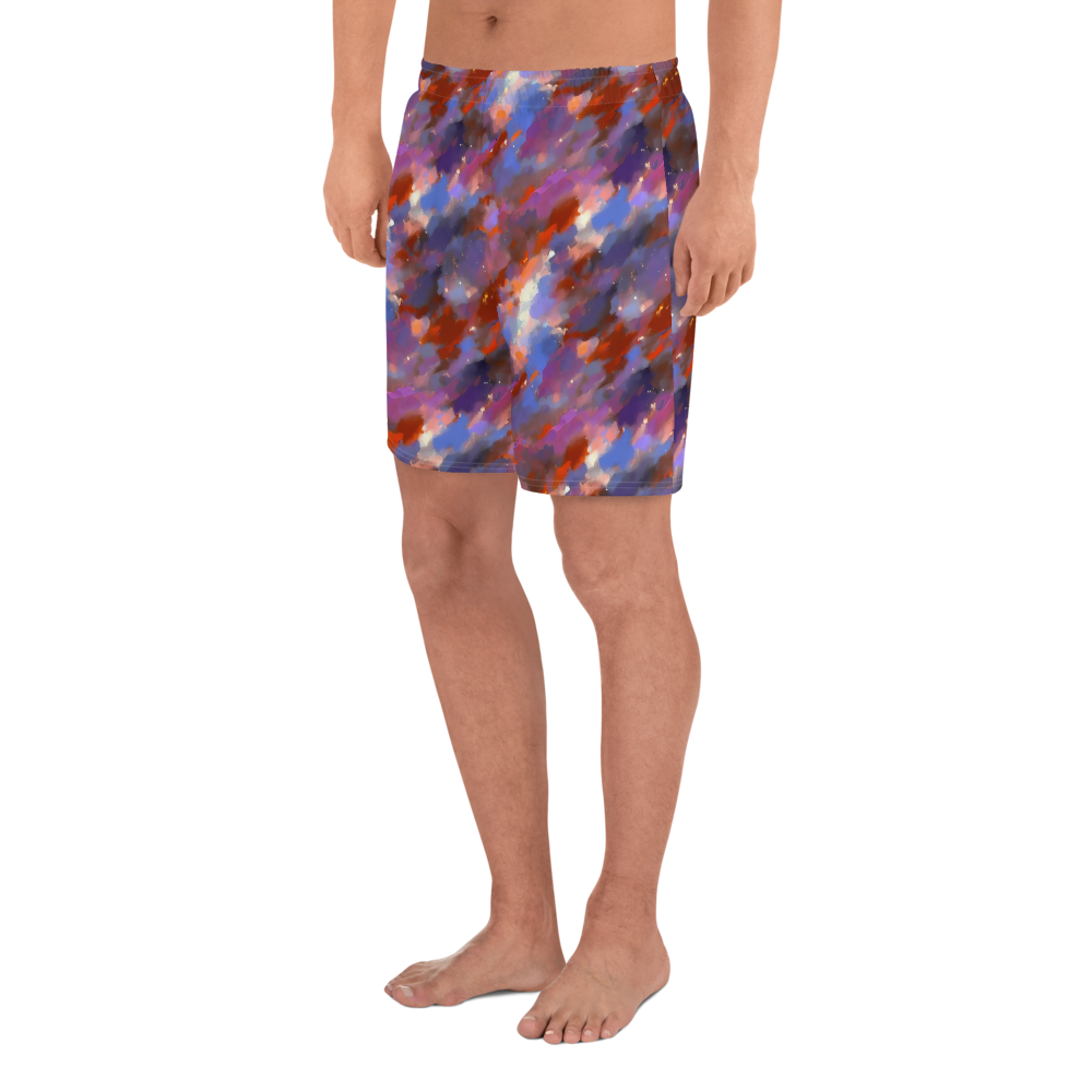 Men's Athletic Shorts - Celestial Brushstroke