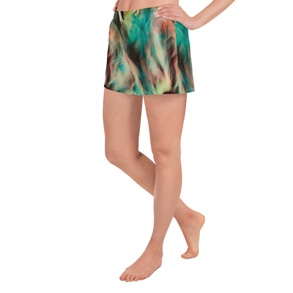 Women’s Athletic Shorts - Enchanted Fusion