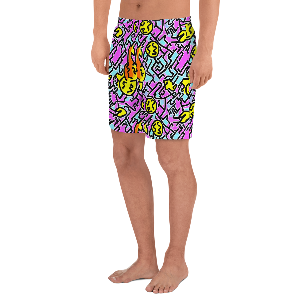 Men's Athletic Shorts - Punk Doodles