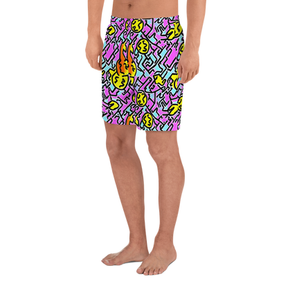 Men's Athletic Shorts - Punk Doodles