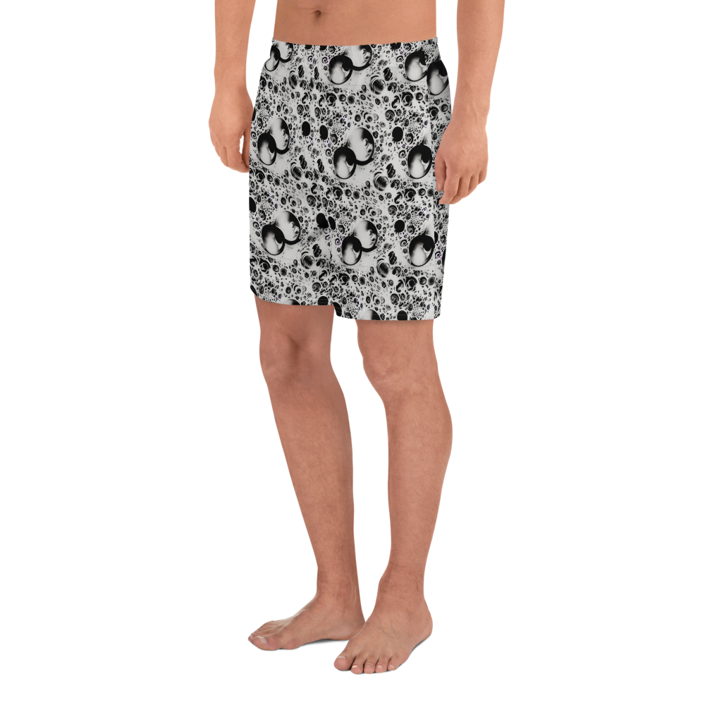 Men's Athletic Shorts - Crater Swirl