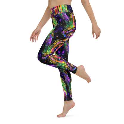 Yoga Leggings - Galactic Flamenco