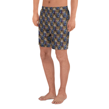 Athletic Long Shorts - Feline Fantasy