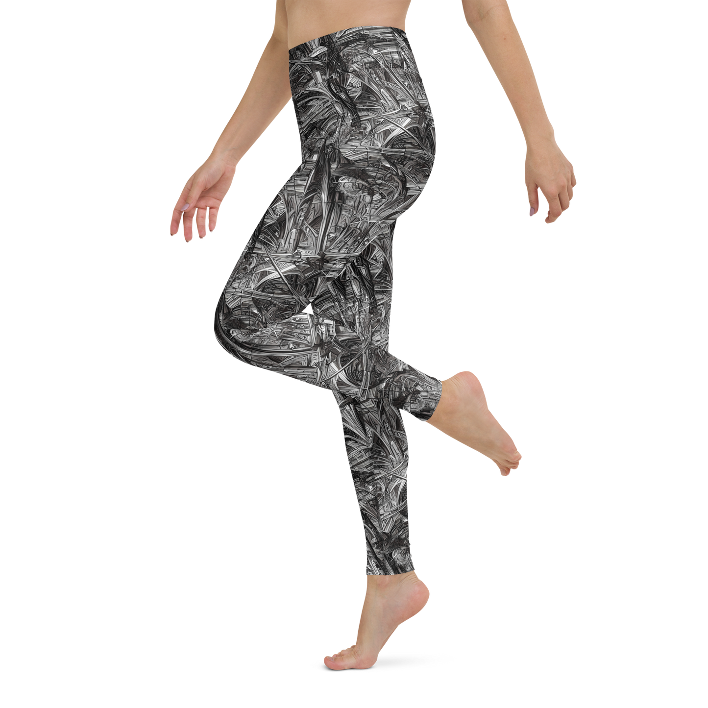 Yoga Leggings - Gothic Whirlwind