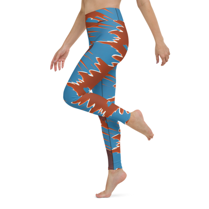 Yoga Leggings - Desert Vortex