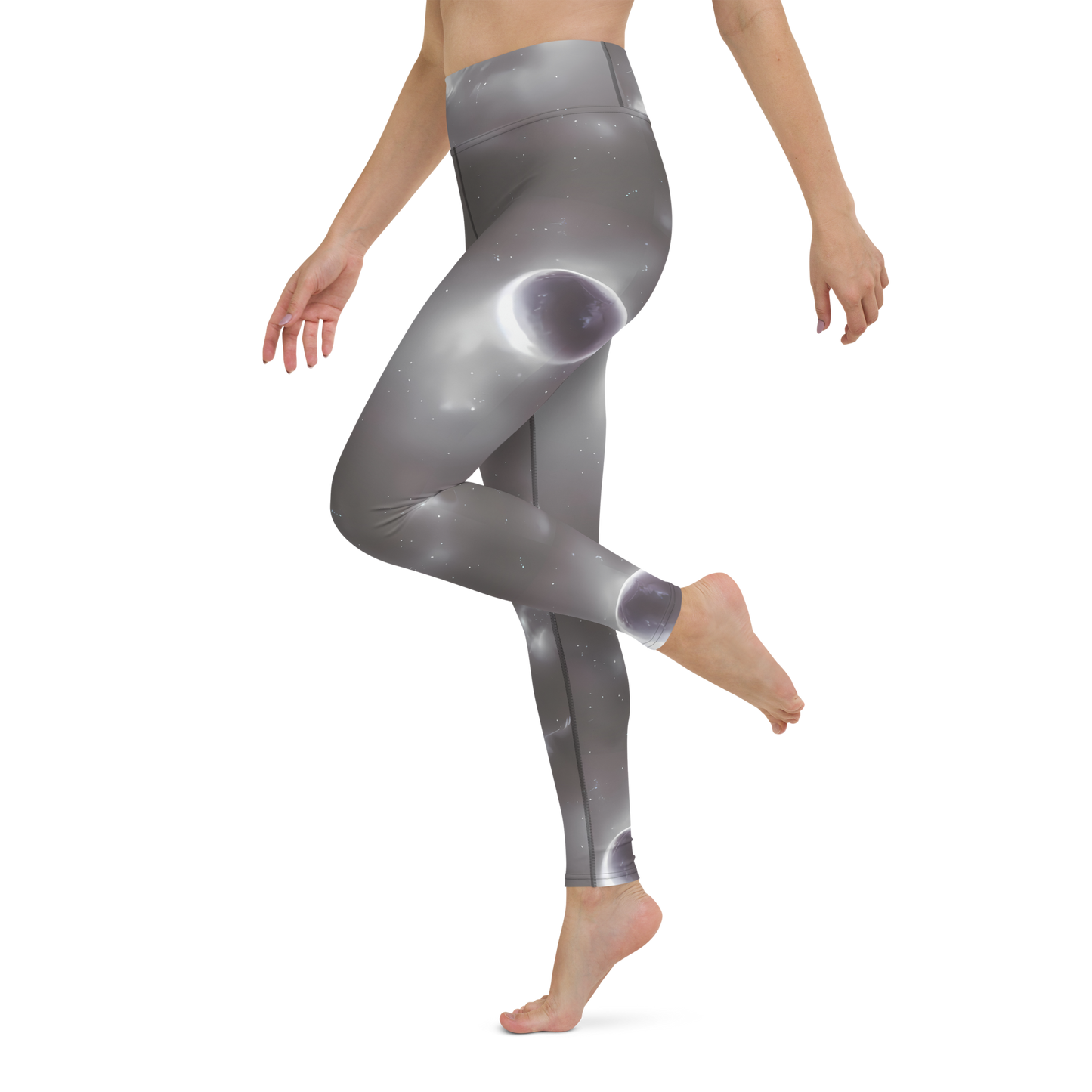 Yoga Leggings - Silver Nebula