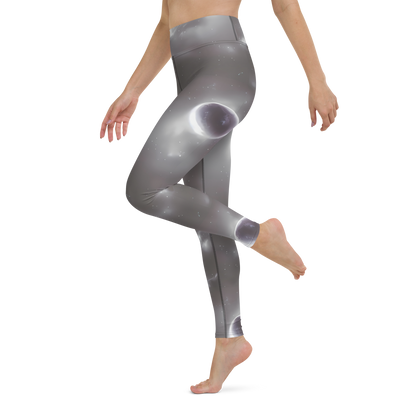 Yoga Leggings - Silver Nebula