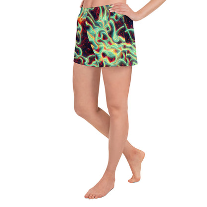 Women’s Athletic Shorts - Chimeric Currents