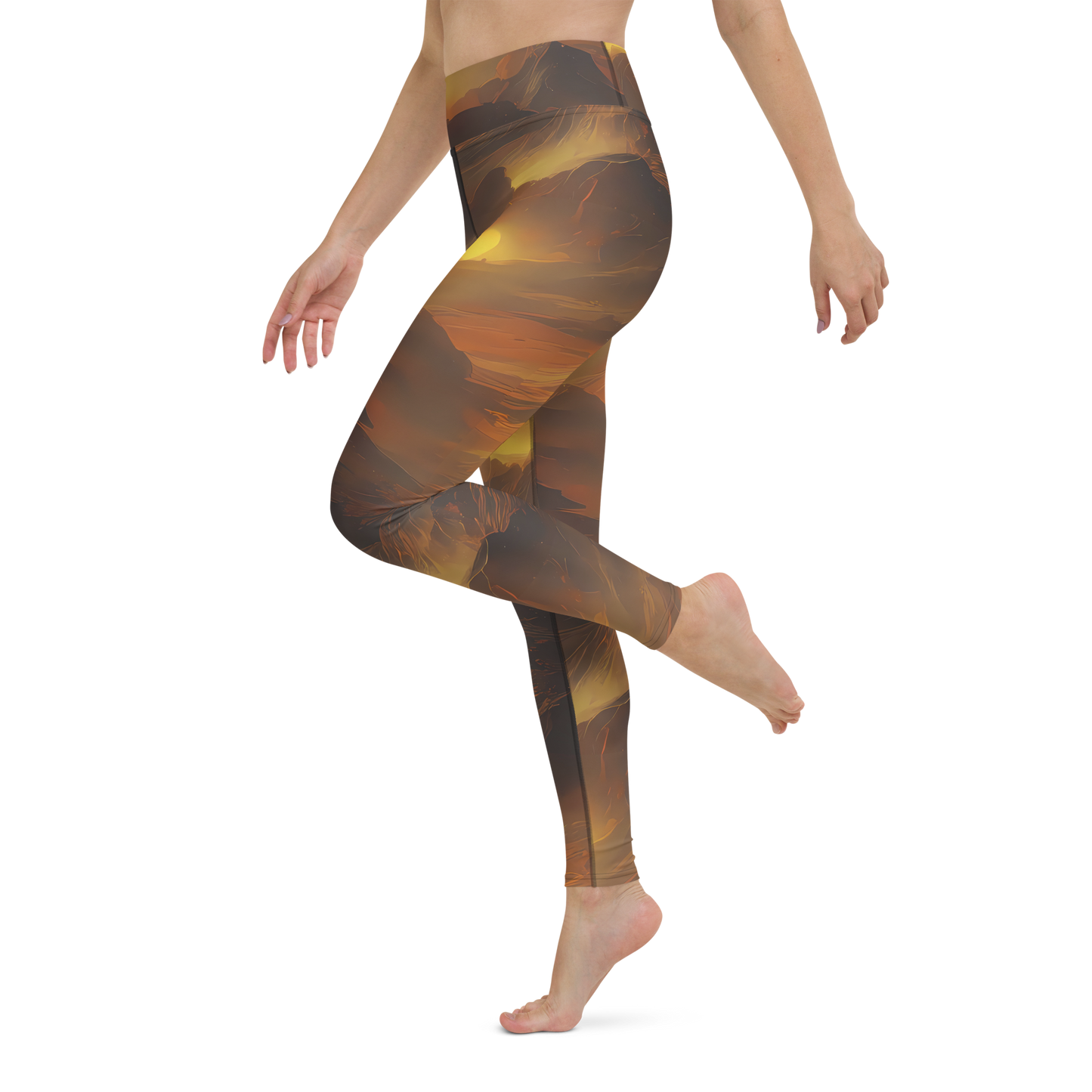 Yoga Leggings - Sunset Shores