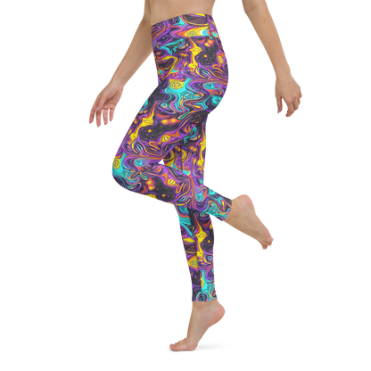 Yoga Leggings - Hutty Nebula