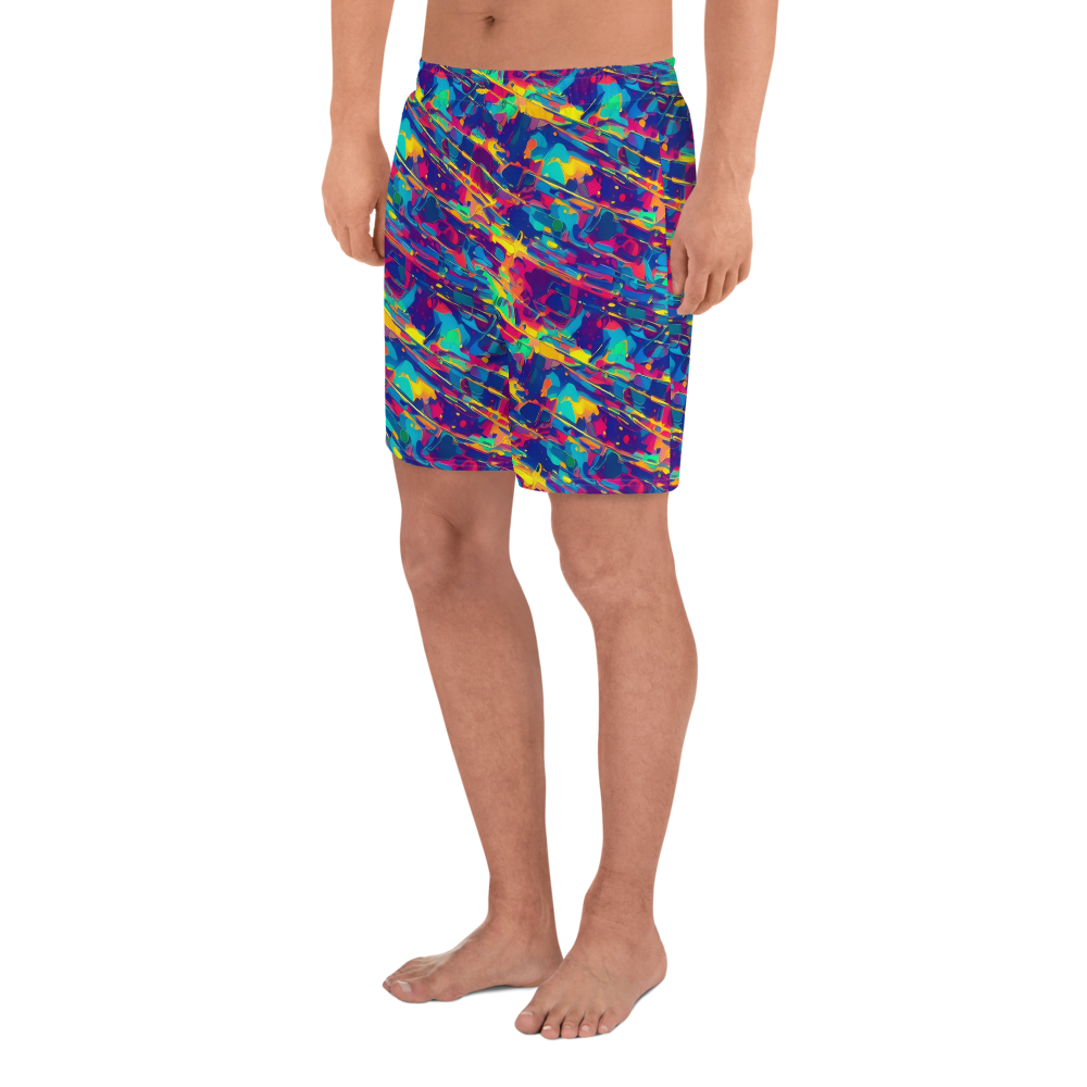 Men's Athletic Shorts - Spectrum Streaks