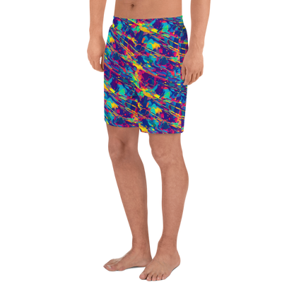 Men's Athletic Shorts - Spectrum Streaks
