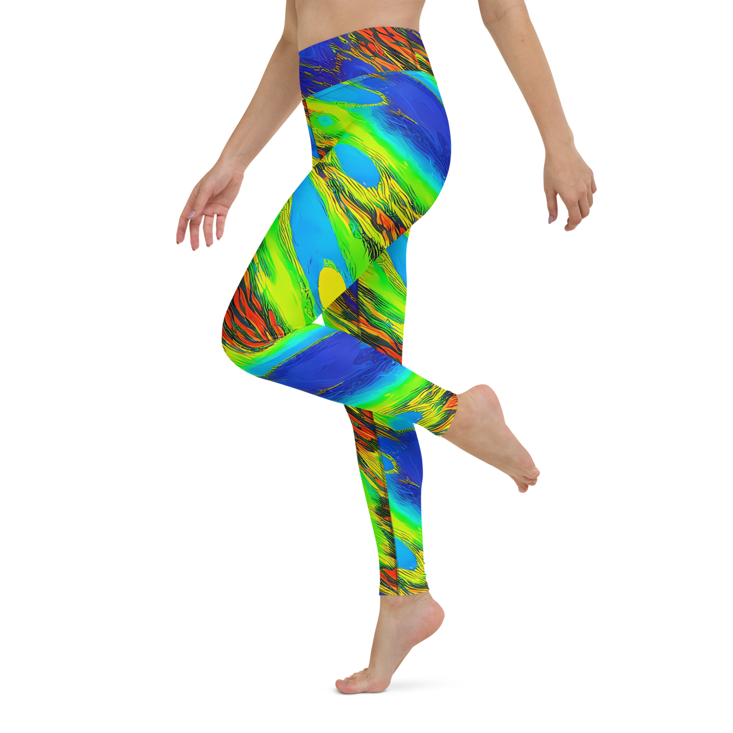 Yoga Leggings - Hodgkin's Blaze