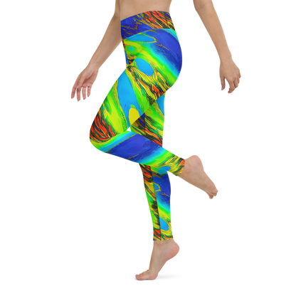 Yoga Leggings - Hodgkin's Blaze