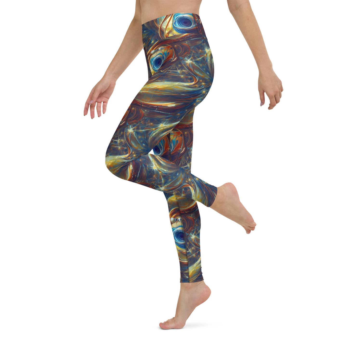 Yoga Leggings - Celestial Vortex