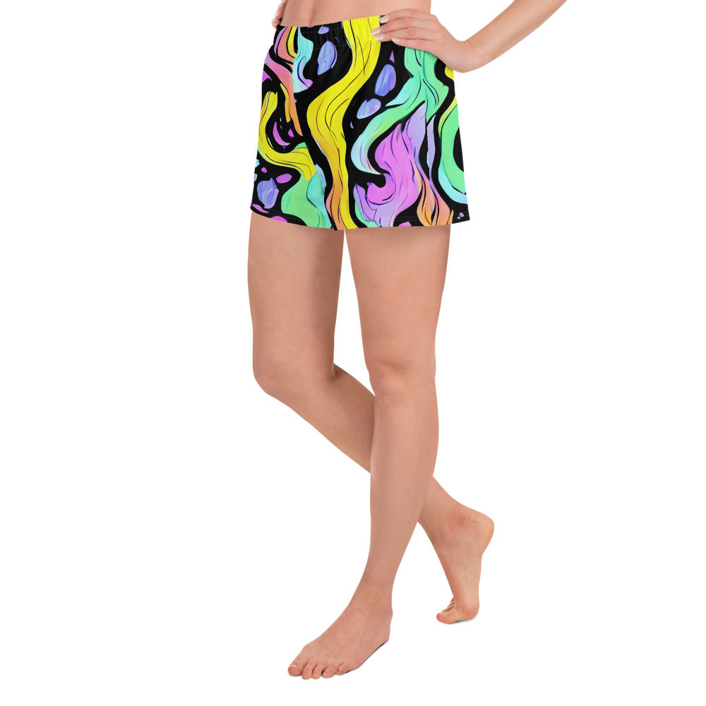 Women’s Athletic Shorts - Sillman Swirl