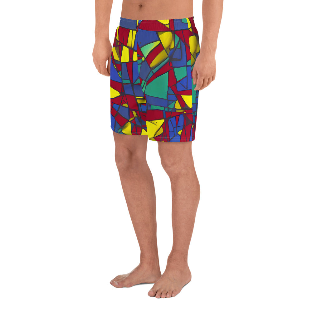 Men's Athletic Shorts - Vibrant Vexation