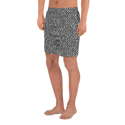 Men's Athletic Shorts - Static Swirl