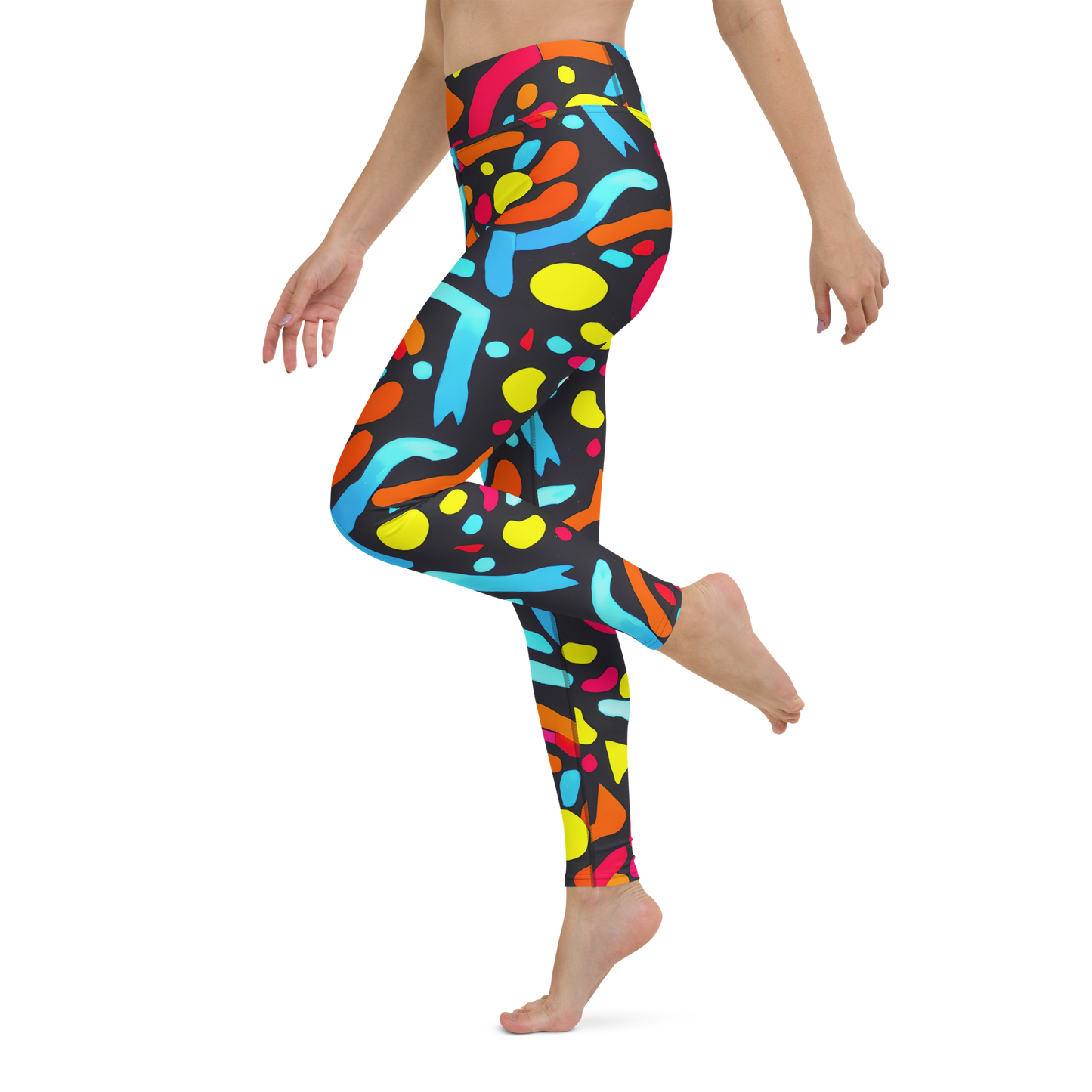 Yoga Leggings - Midnight Stream