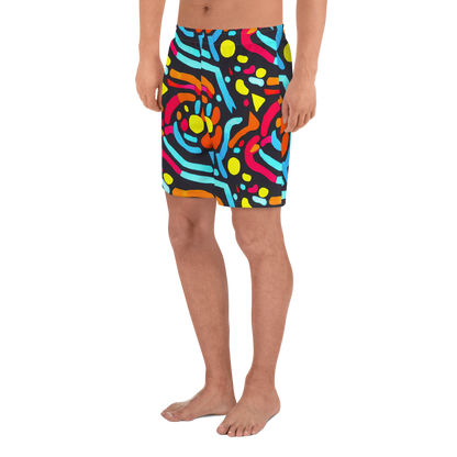 Men's Athletic Shorts - Midnight Stream