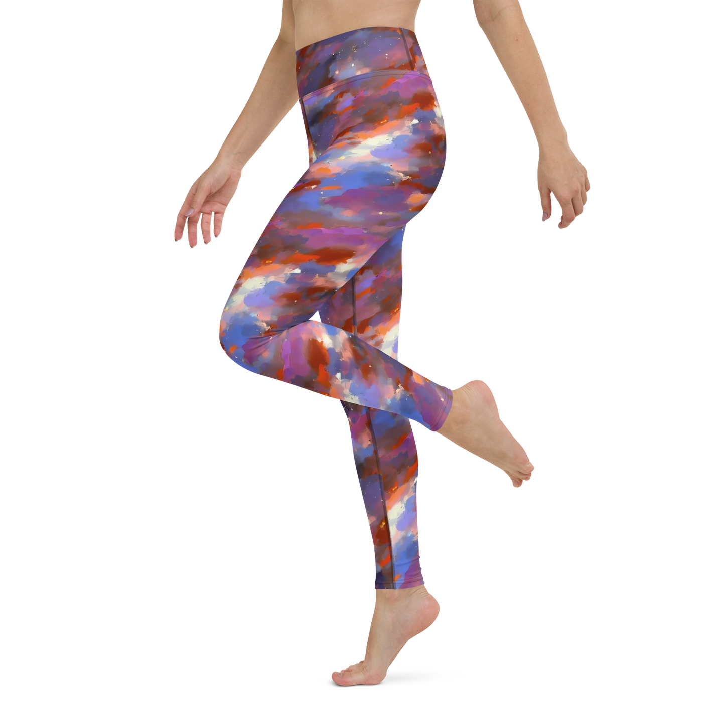 Yoga Leggings - Celestial Brushstroke